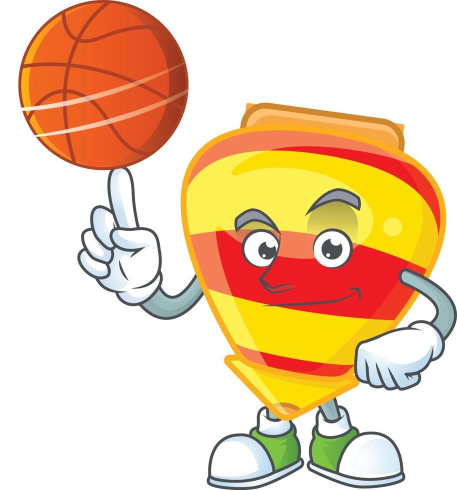 Chinese gold tops toy cartoon character style vector