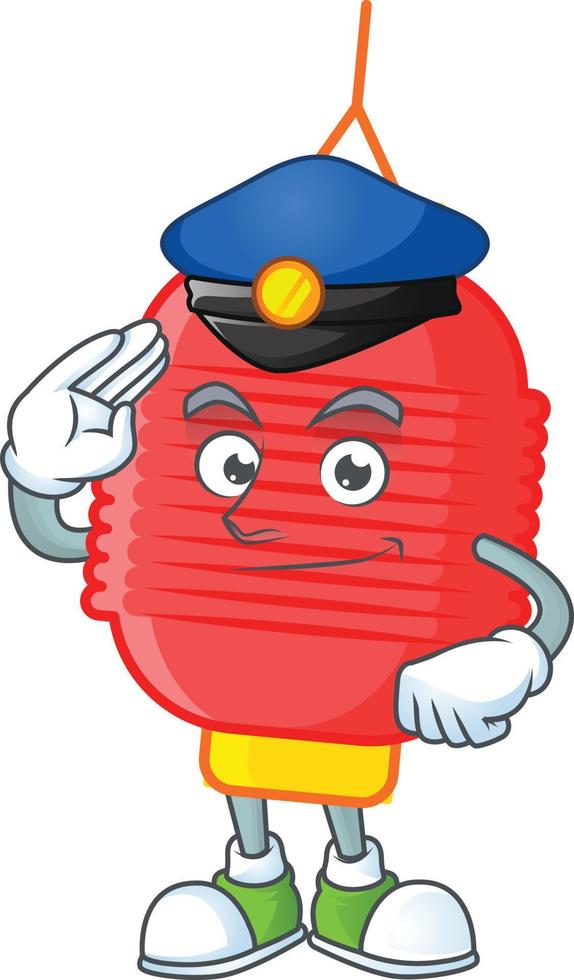 Chinese lantern cartoon character style vector