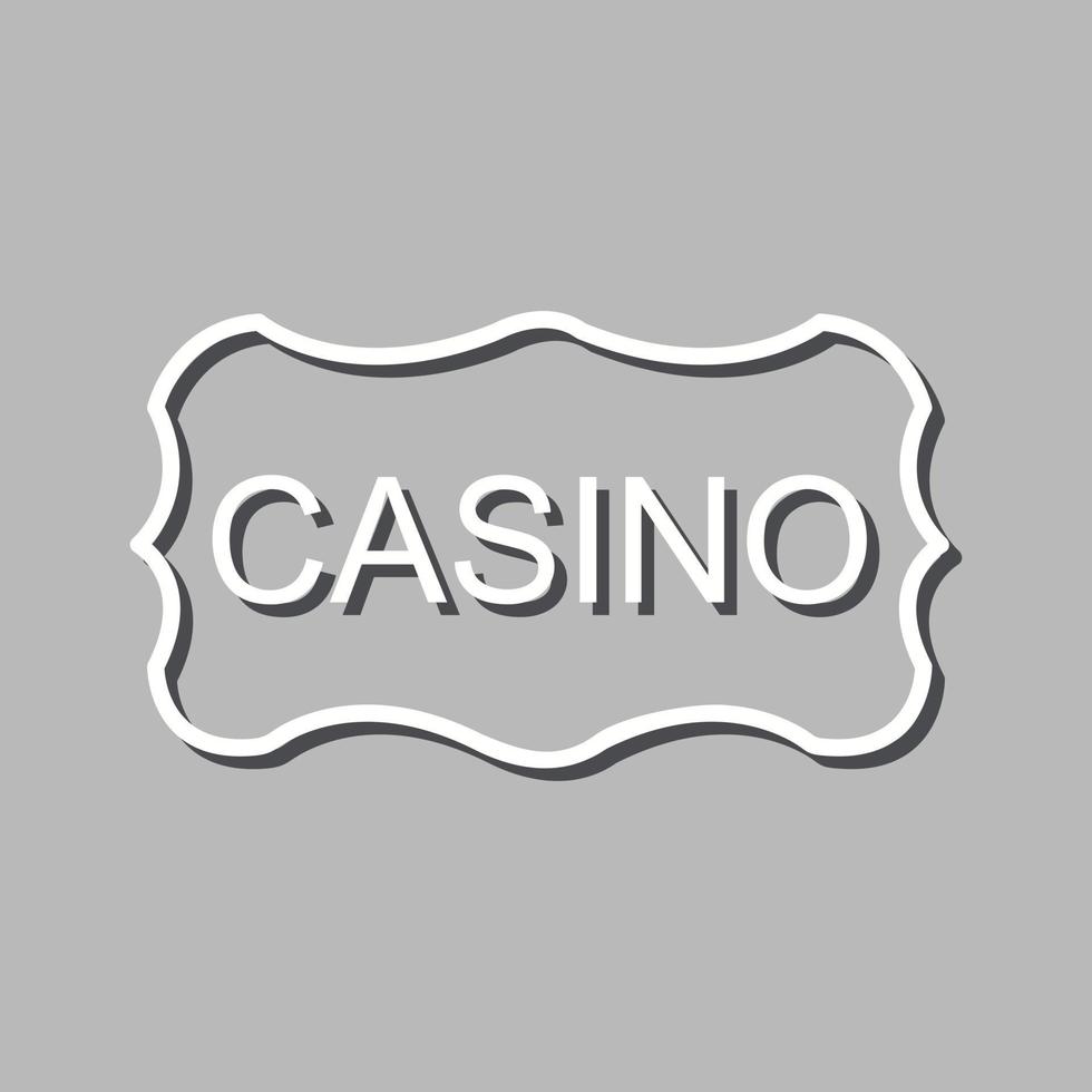 Casino Sign Vector Icon