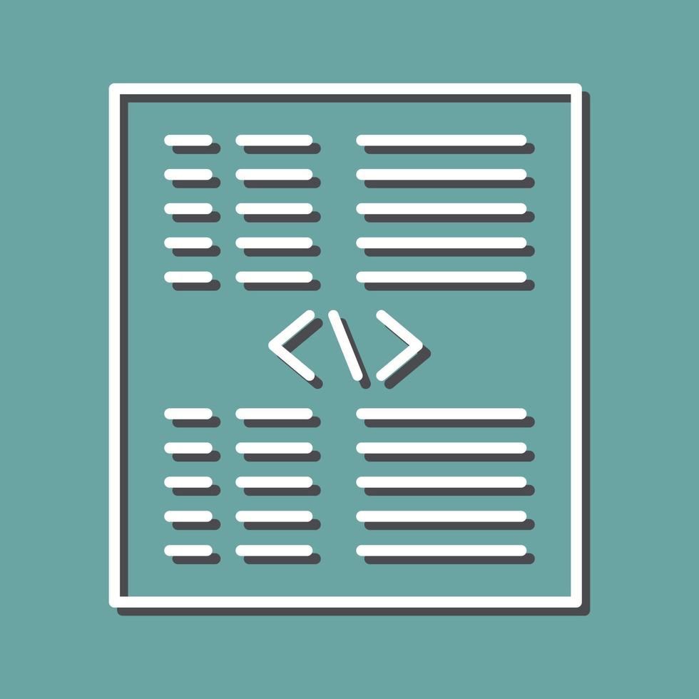 Piece of Code Vector Icon