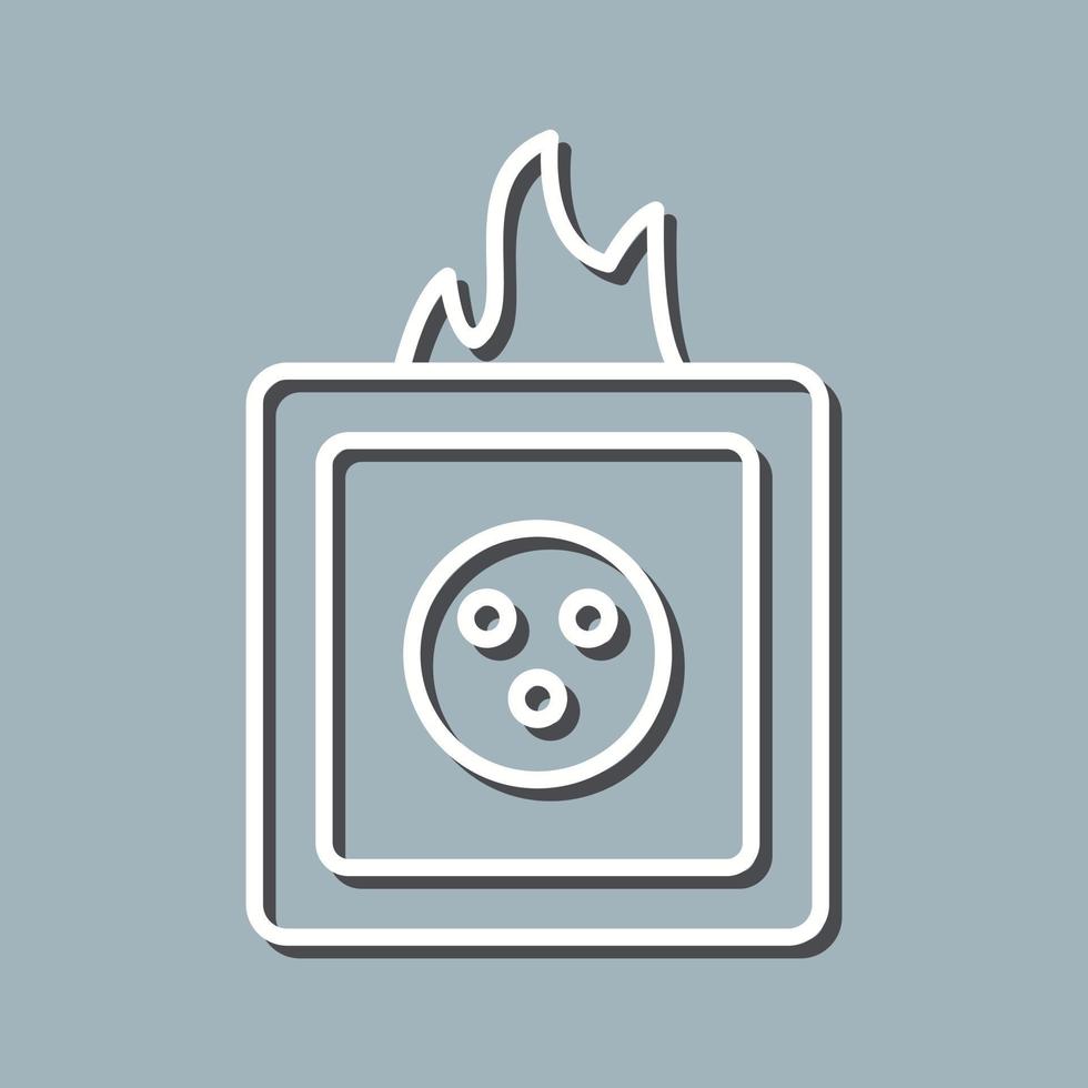 Unique Fire in Socket Vector Icon