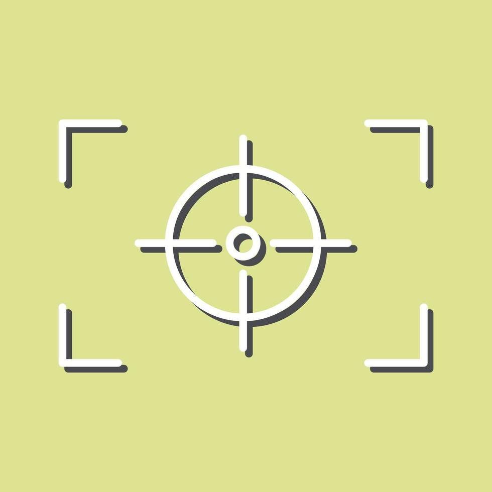 Unique Focus Horizontal Vector Icon