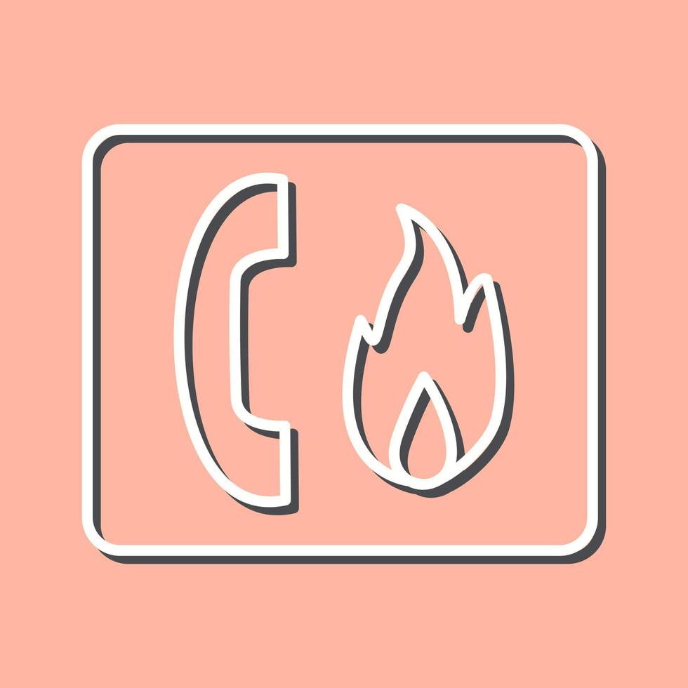 Unique Fire Emergency Vector Icon