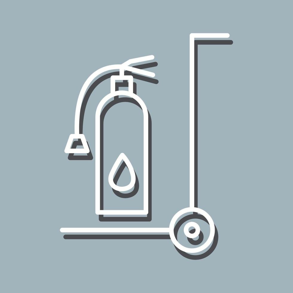 Unique Moveable Extinguisher Vector Icon