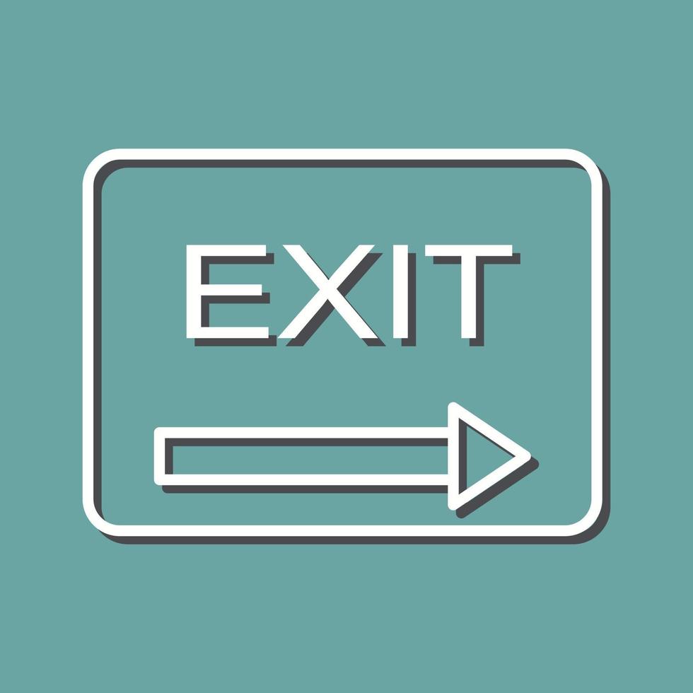 Unique Exit Vector Icon