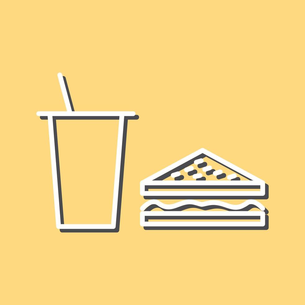 Unique Lunch Vector Icon