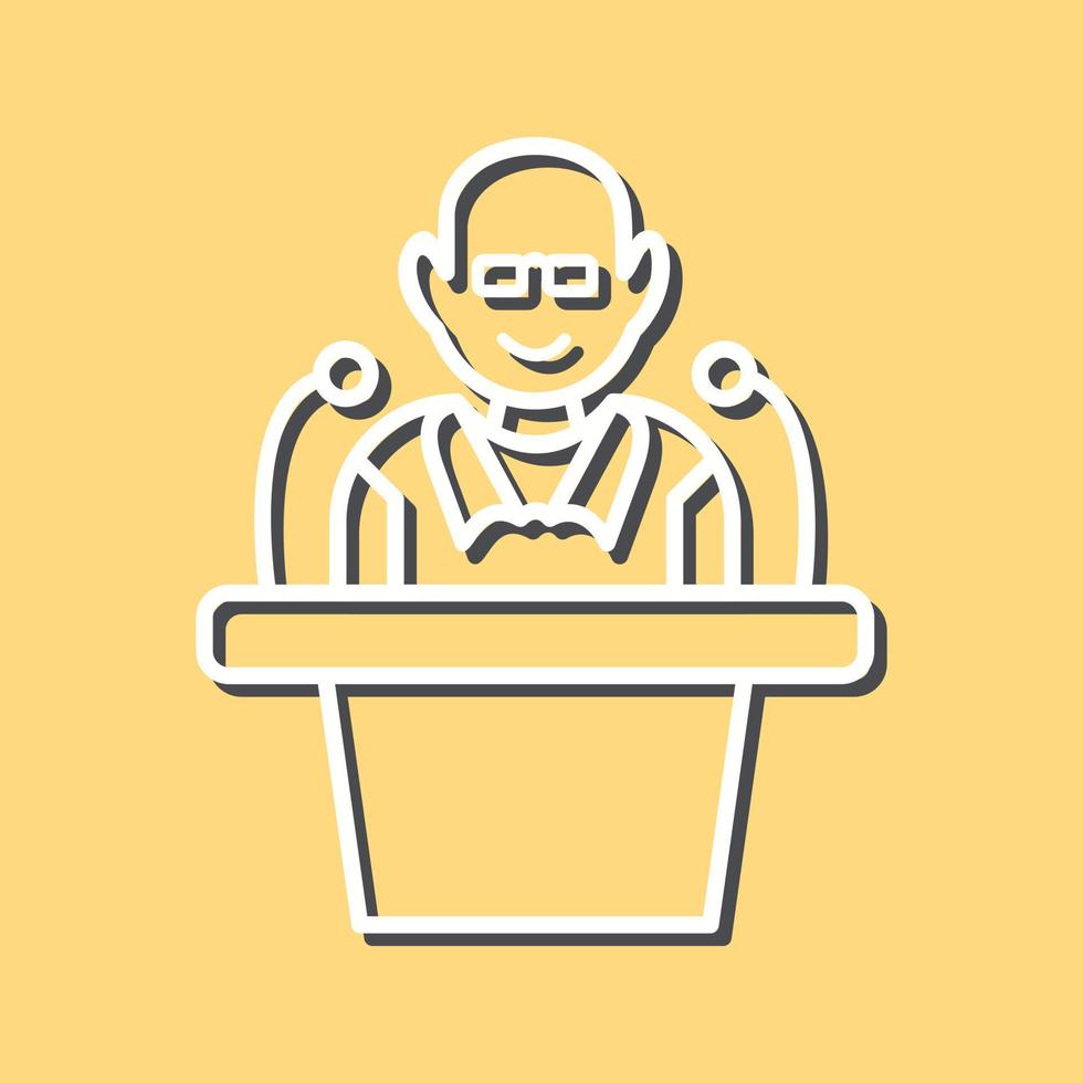 Unique Lecture Vector Icon