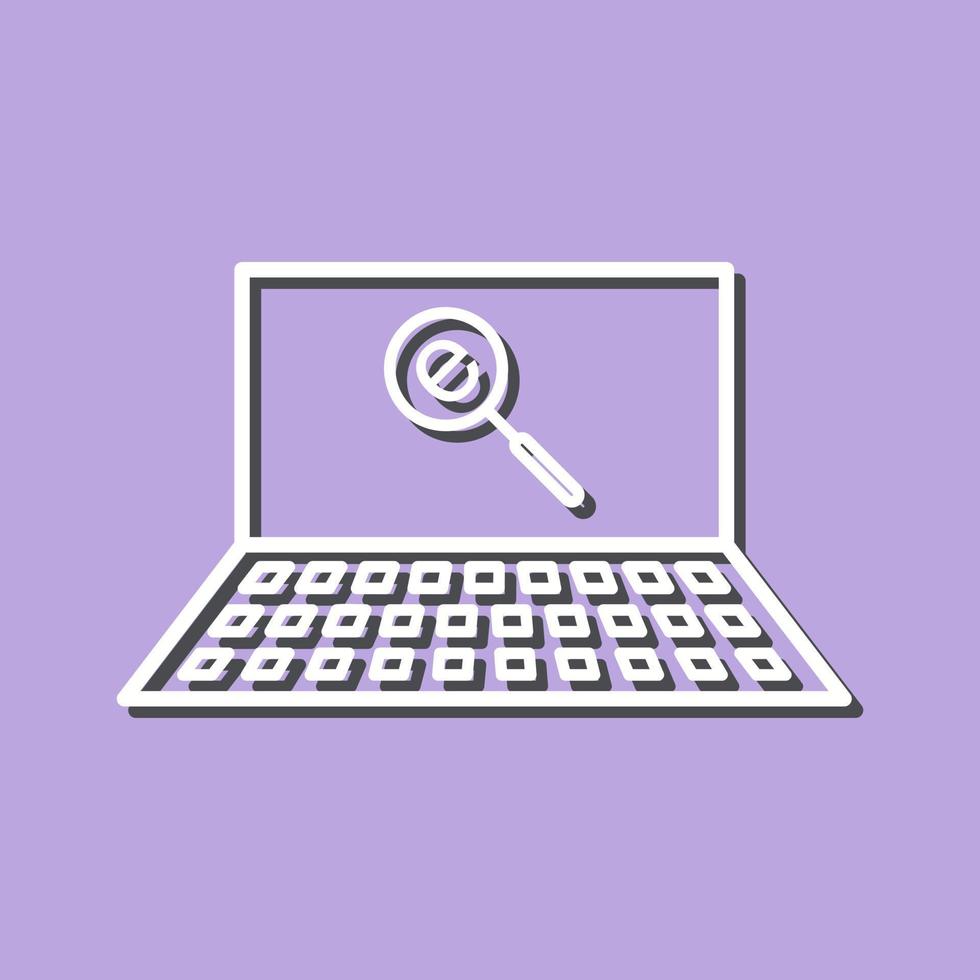 Unique Find on Internet Vector Icon