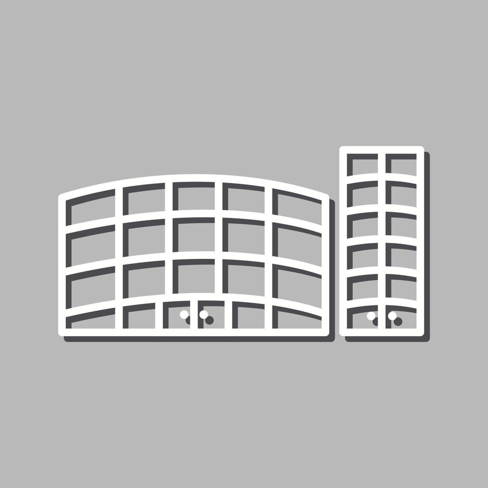 Unique Shopping Mall Vector Icon