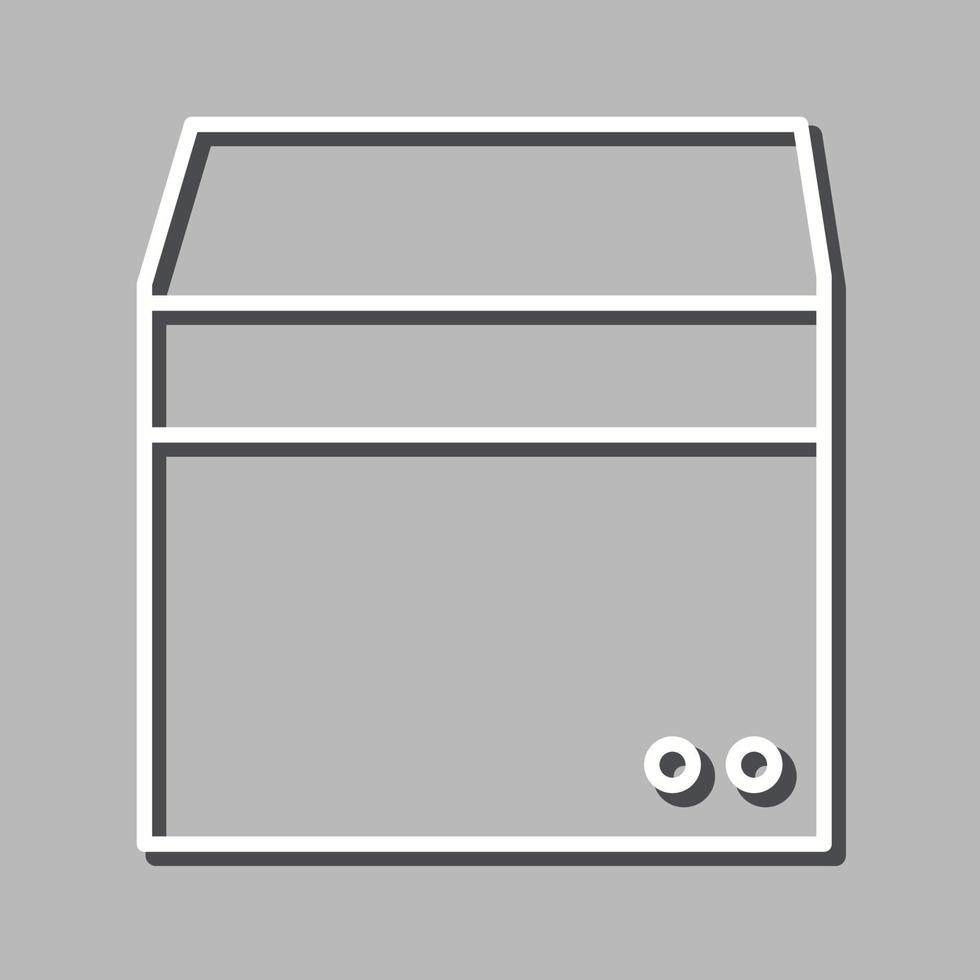 icono de vector de caja única