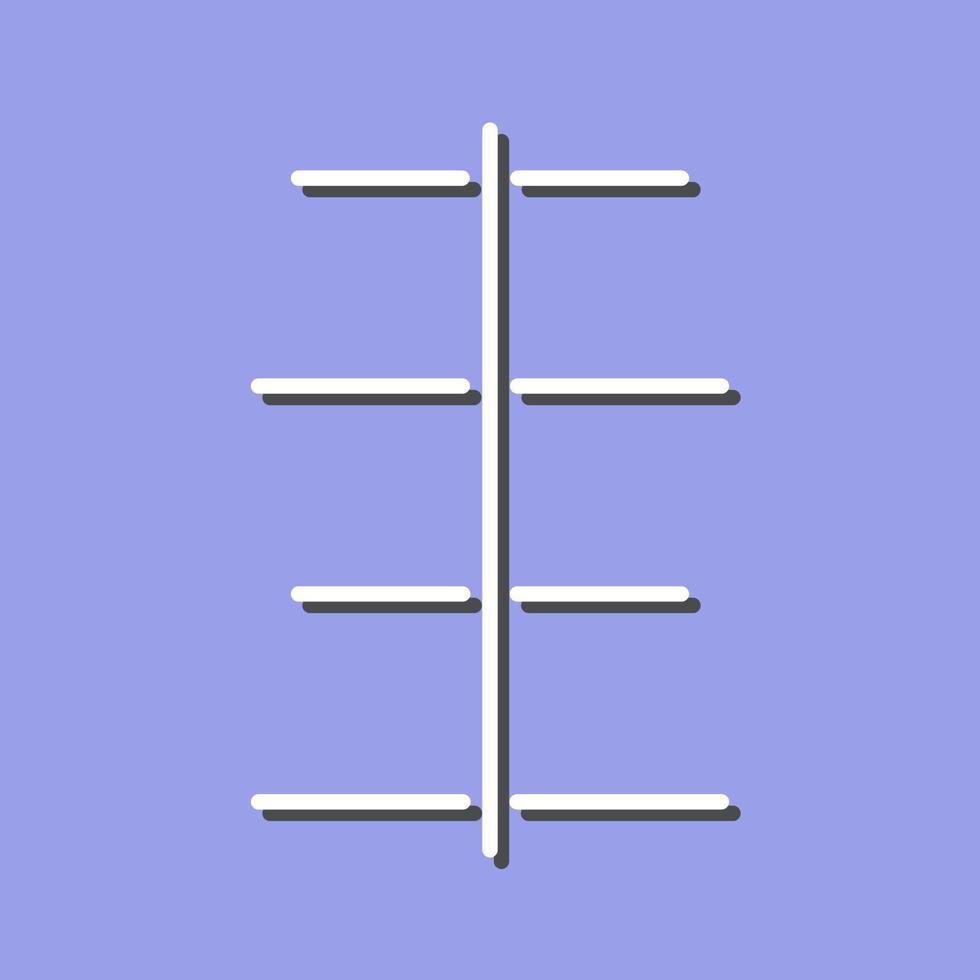 Unique Center Align Vector Icon
