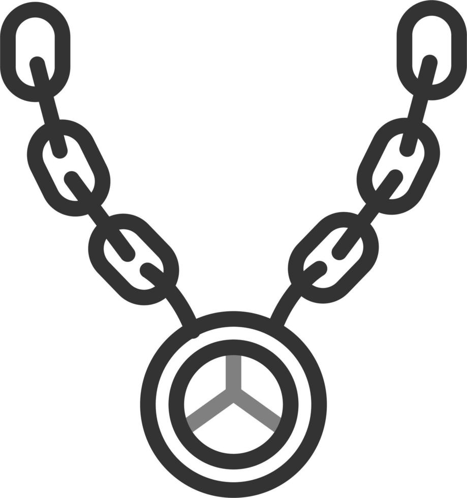 Hip Hop Necklace Vector Icon