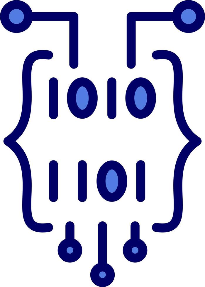 Binary Code Vector Icon