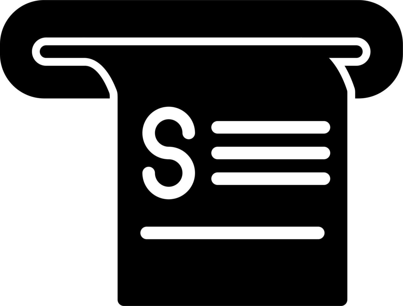Receipt Vector Icon