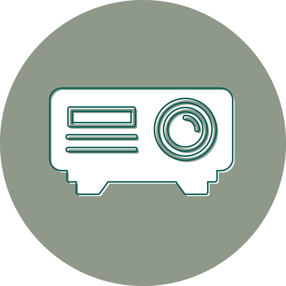 icono de vector de proyector