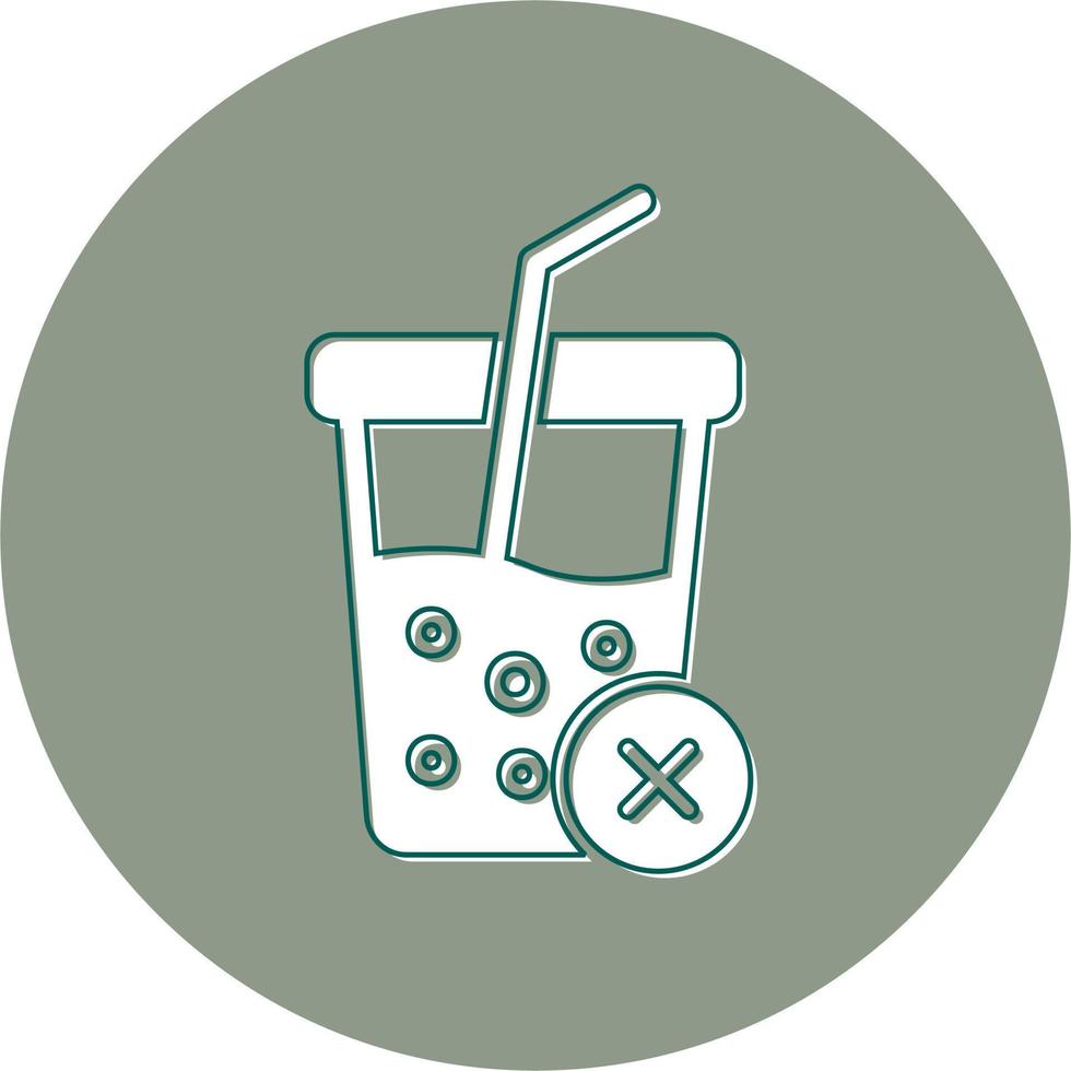 No Soft Drink Vector Icon