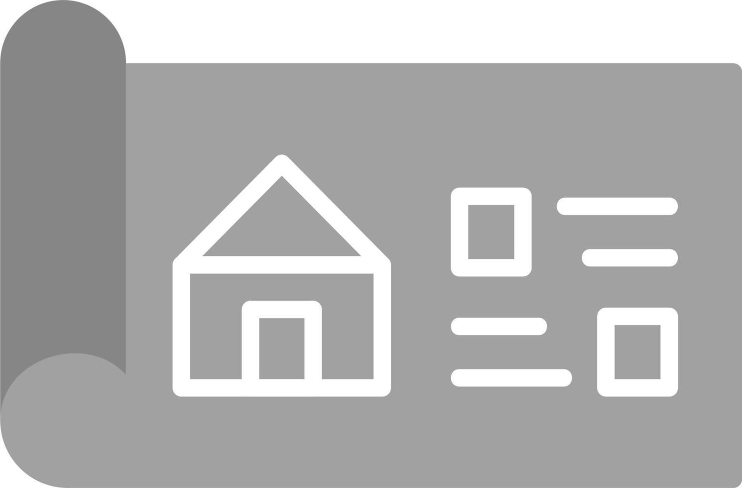 House Blueprint Vector Icon