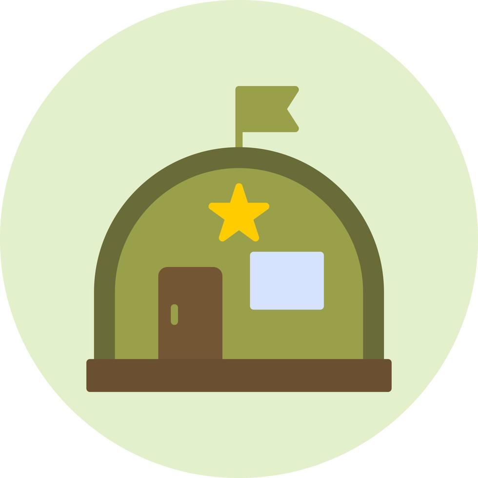 Military Warehouse Vector Icon