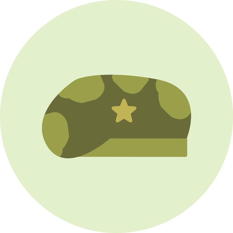 icono de vector de sombrero militar