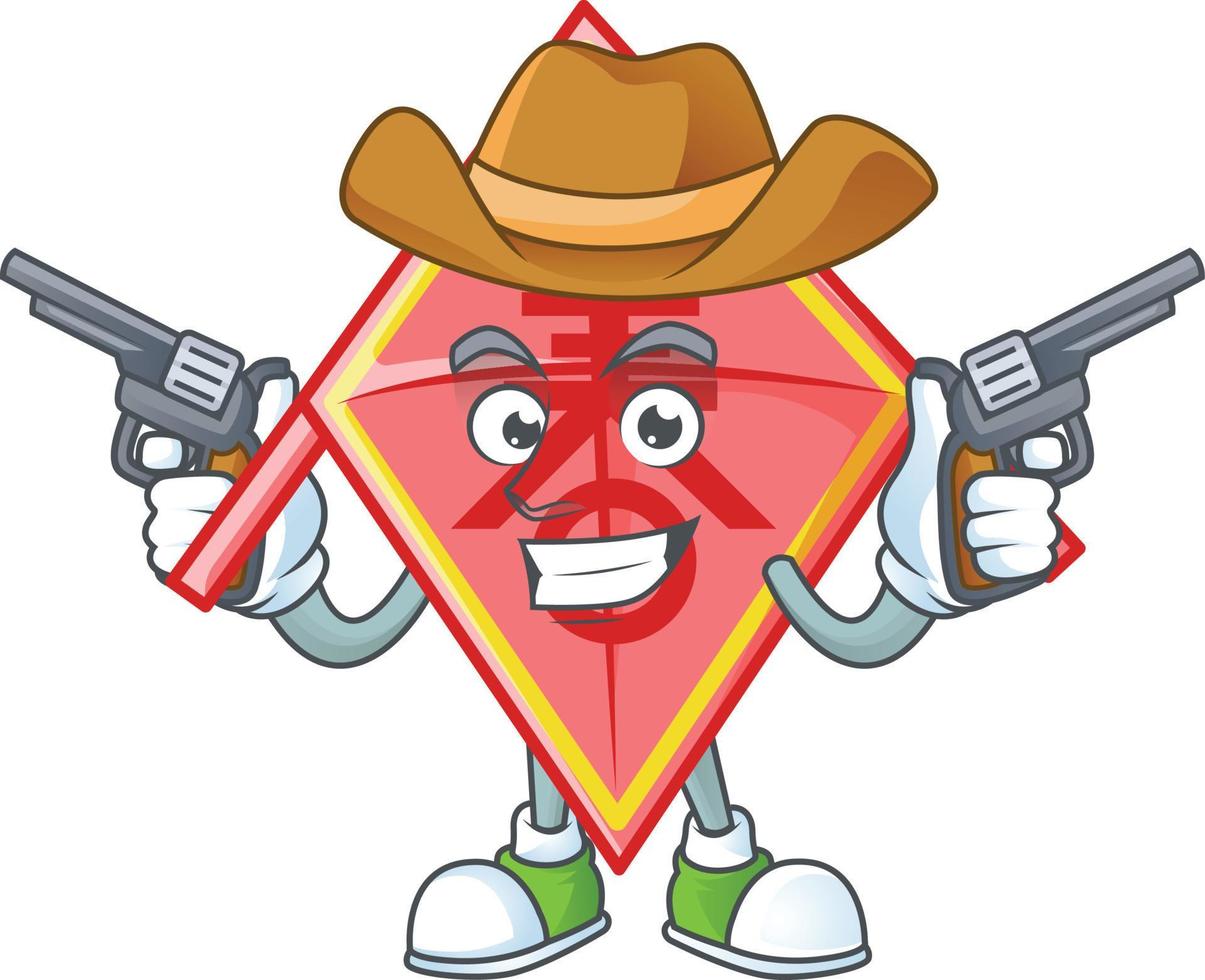 Chinese red kite cartoon character style vector