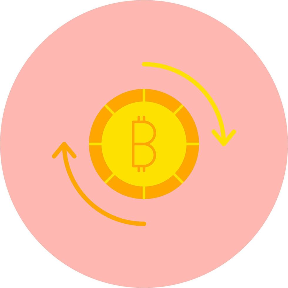 Bitcoin Exchange Vector Icon