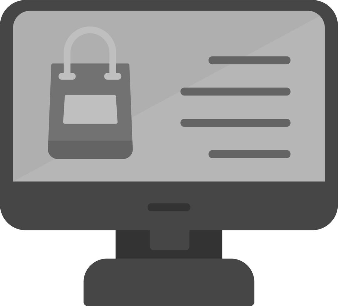 Monitor Screen Vector Icon