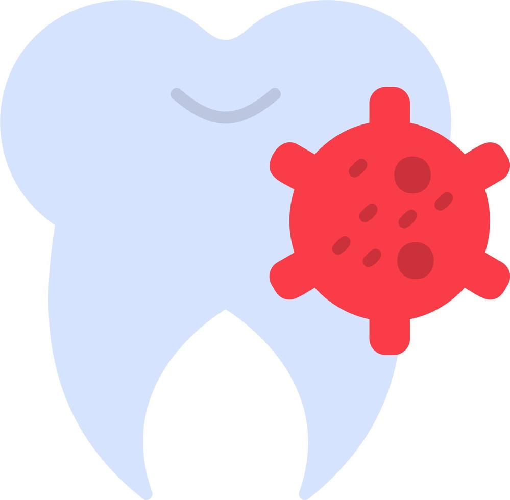 icono de vector de bacterias