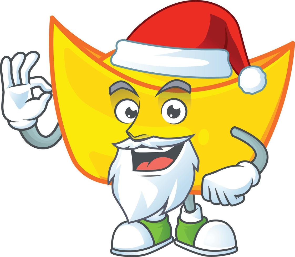 Chinese gold ingot cartoon character style vector