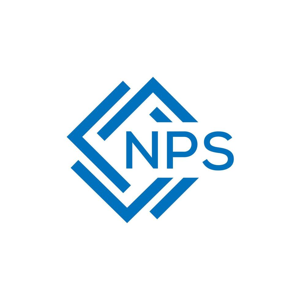 NPS letter logo design on white background. NPS creative circle letter logo concept. NPS letter design. vector