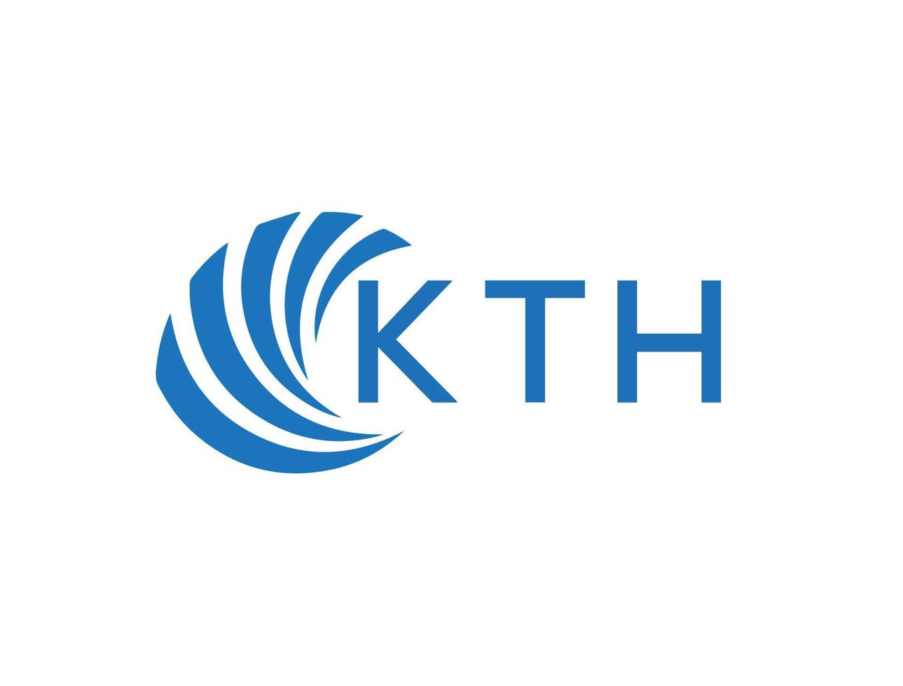 kth resumen negocio crecimiento logo diseño en blanco antecedentes. kth creativo iniciales letra logo concepto. vector