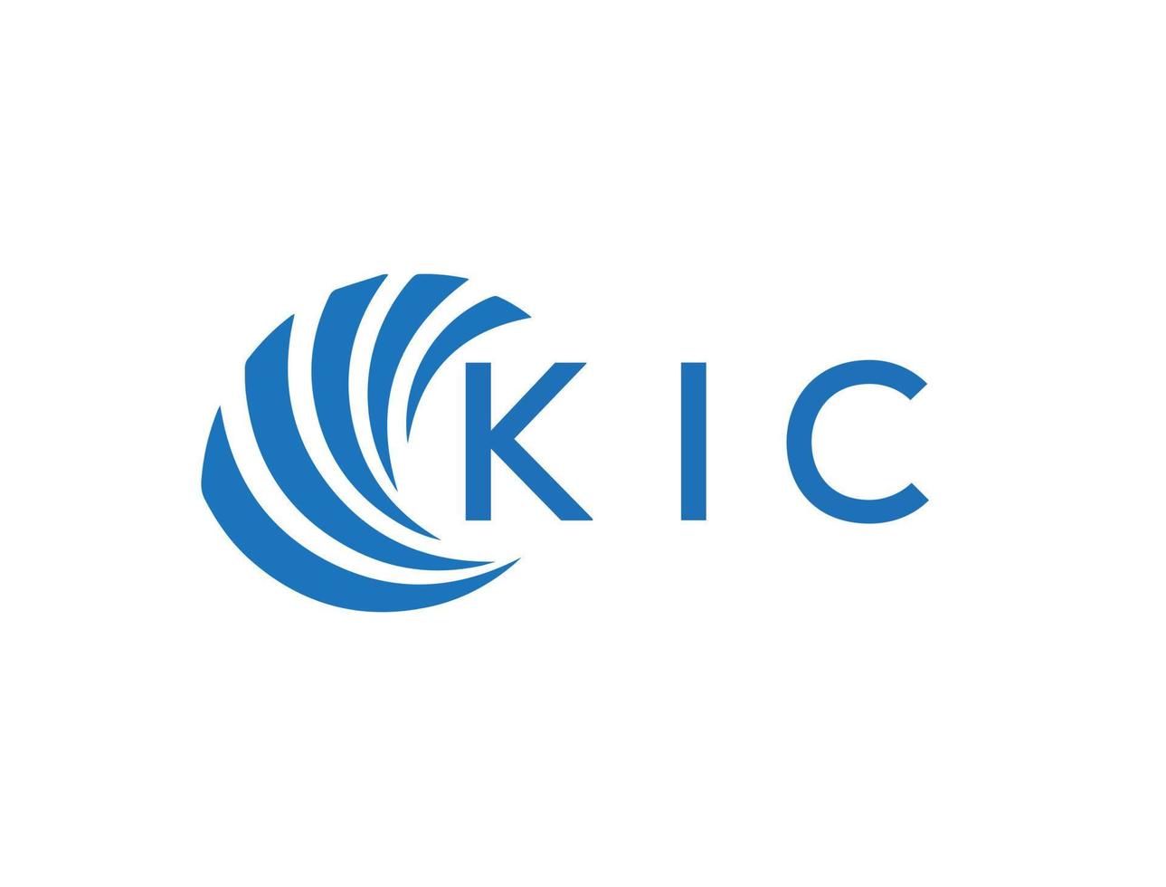 kic resumen negocio crecimiento logo diseño en blanco antecedentes. kic creativo iniciales letra