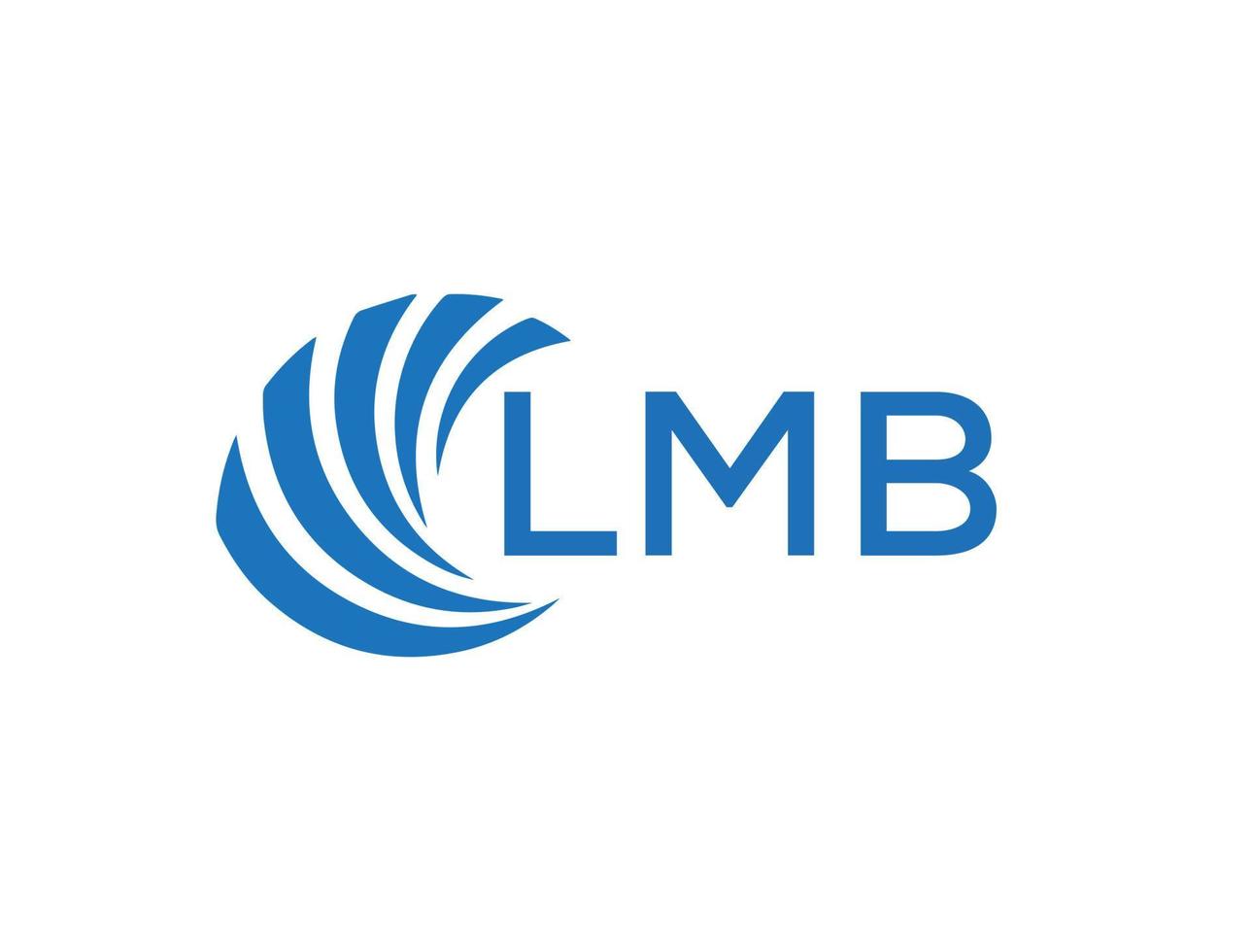 lmb resumen negocio crecimiento logo diseño en blanco antecedentes. lmb creativo iniciales letra logo concepto. vector