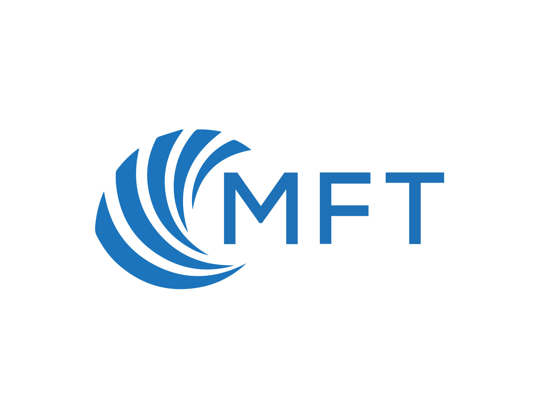 mft resumen negocio crecimiento logo diseño en blanco antecedentes. mft ...
