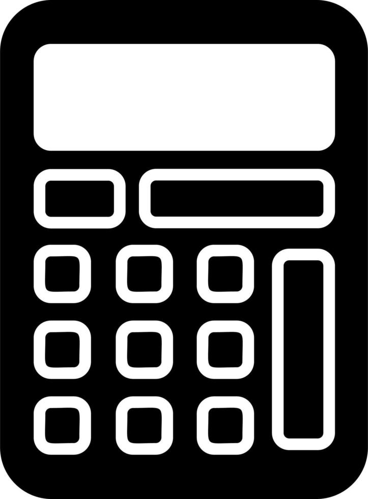 icono de vector de calculadora