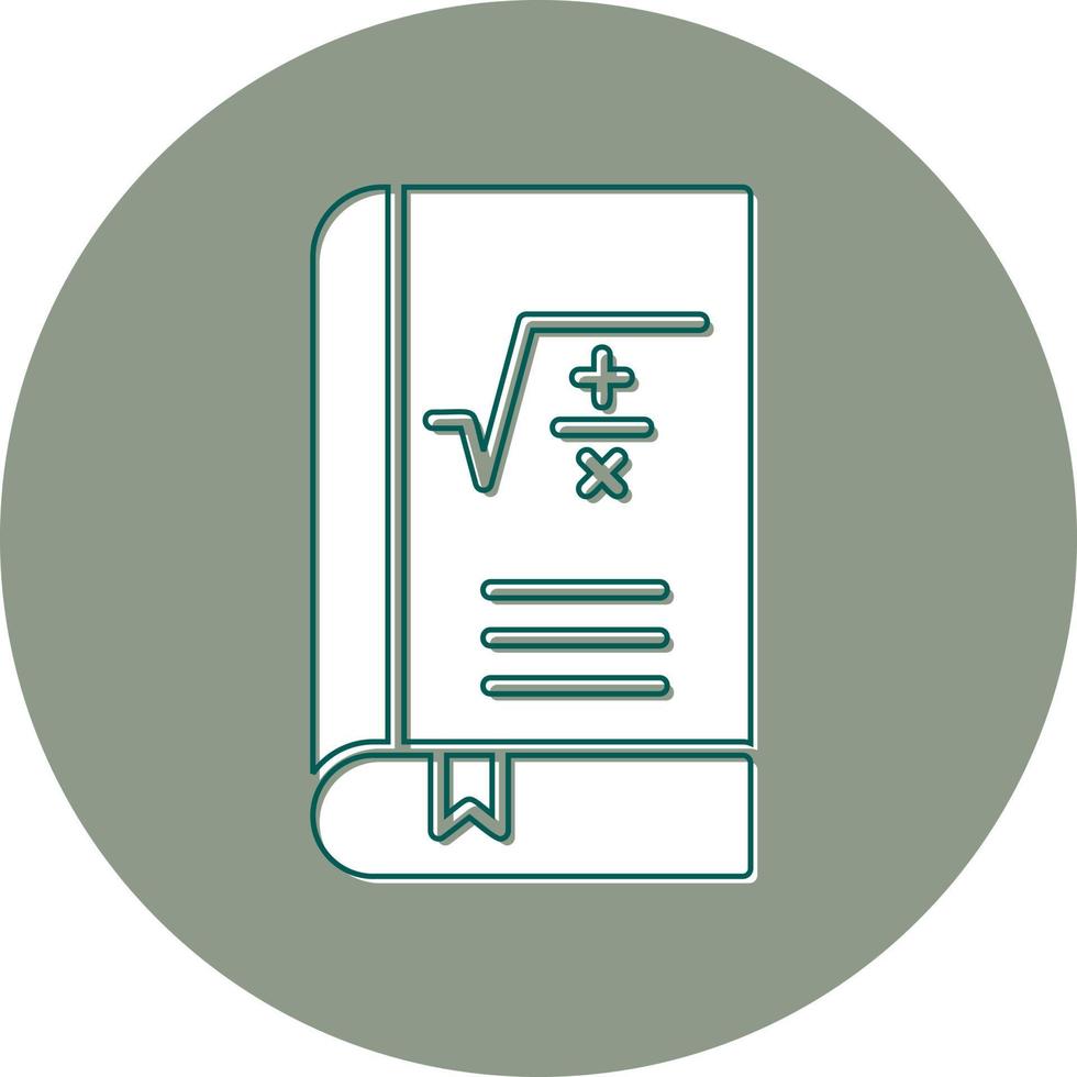 Maths Book Vector Icon