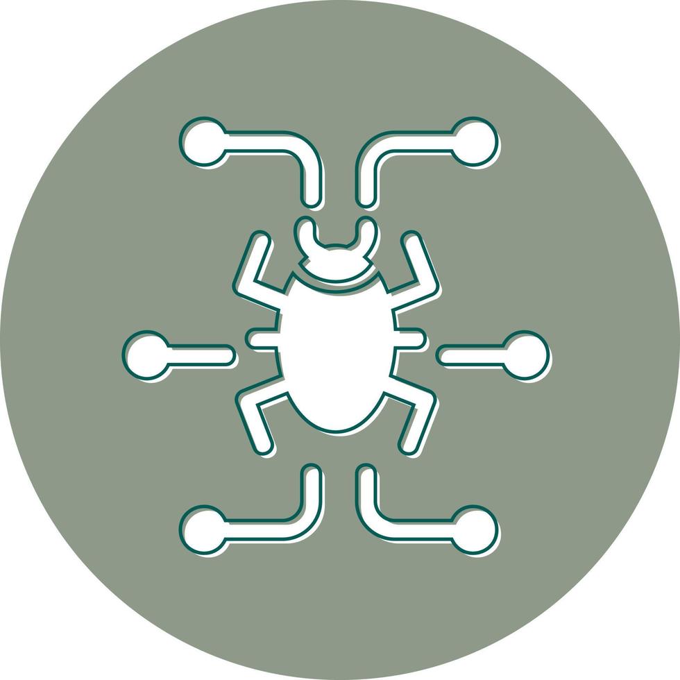 Digital virus Vector Icon