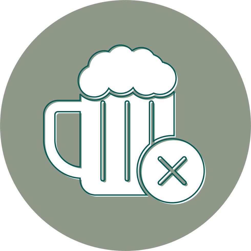 No Alcohol Vector Icon