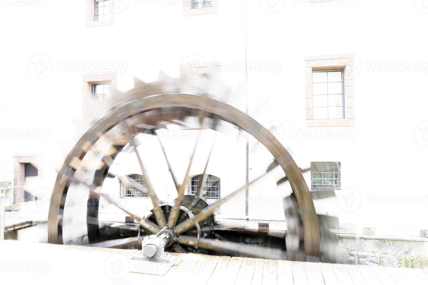 mill wheel in prague photo