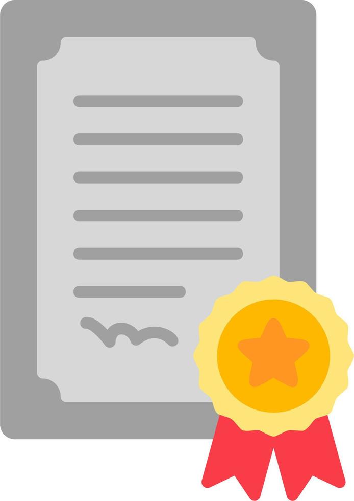 icono de vector de certificado