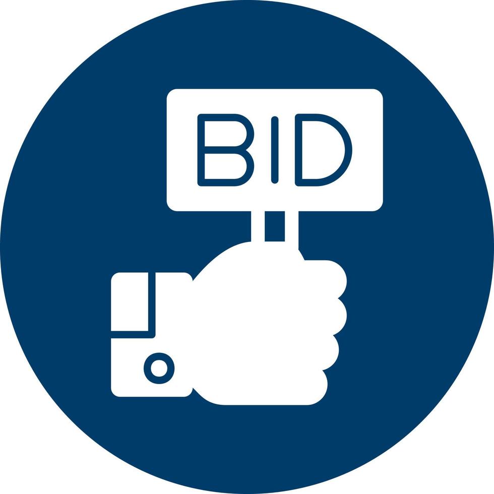 Bid Vector Icon