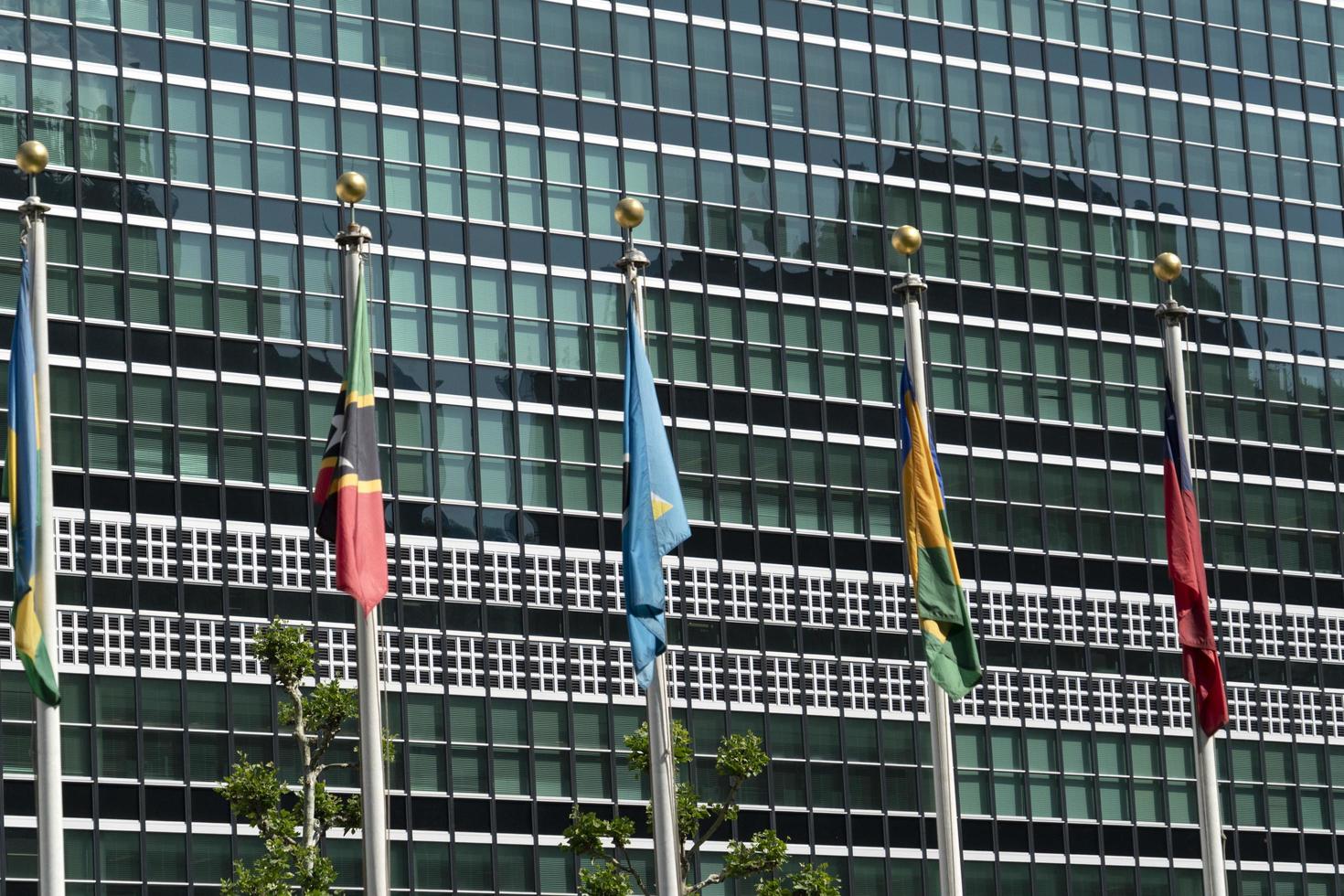 NEW YORK, USA - MAY 25 2018 United Nations building exterior view photo