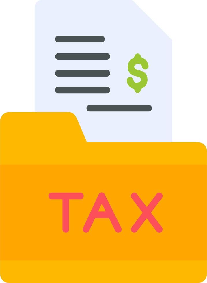 Tax Folder Vector Icon