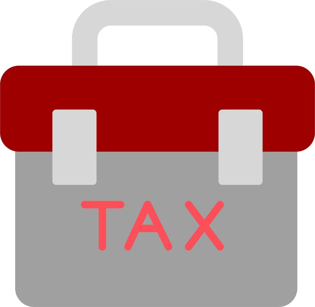 impuesto portafolio vector icono