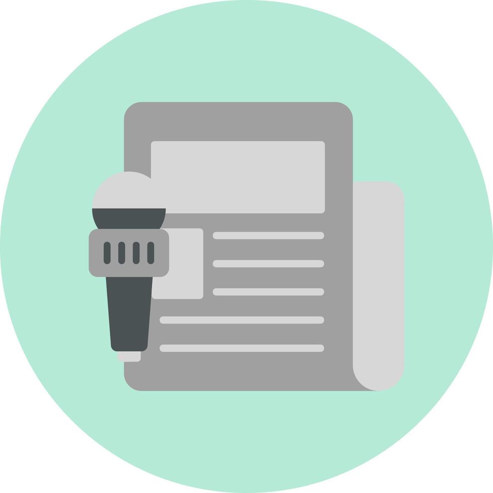 News Report Vector Icon