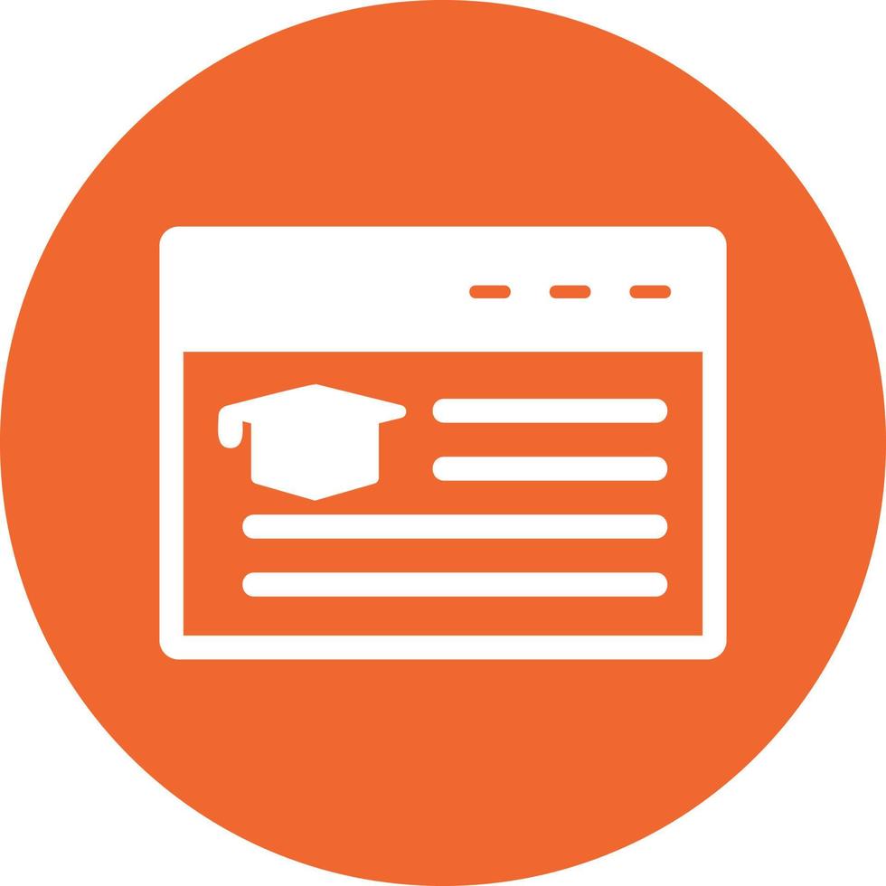 Online Education Vector Icon