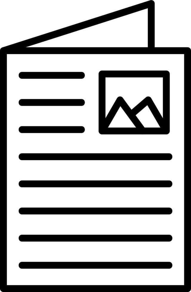 Flyer Vector Icon