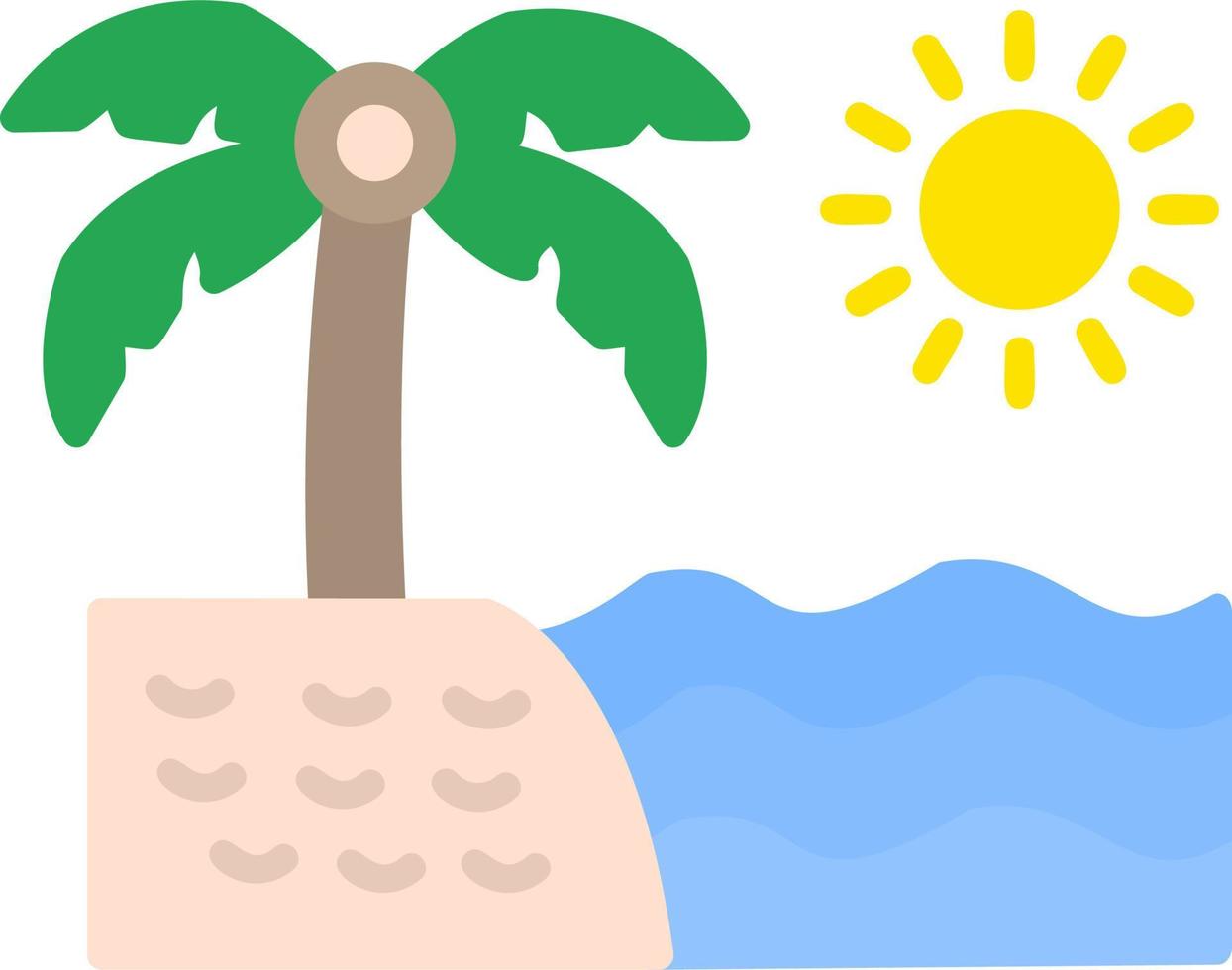 icono de vector de playa