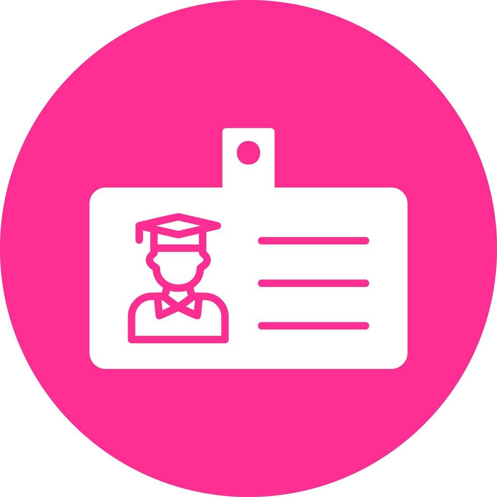 Student Id Card Vector Icon