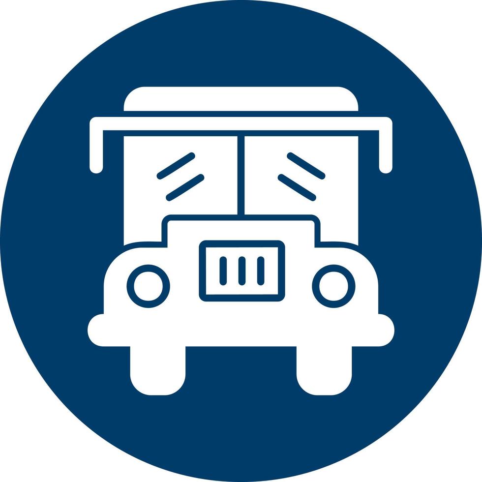 School Bus Vector Icon