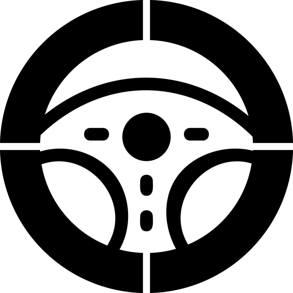 Steering Wheel Vector Icon